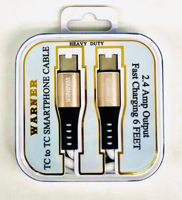 WARNER TYPE C TO TYPE C CABLE Cellphone Accessories Convenience and Grocery Wholesale Distributor in Montreal Quebec