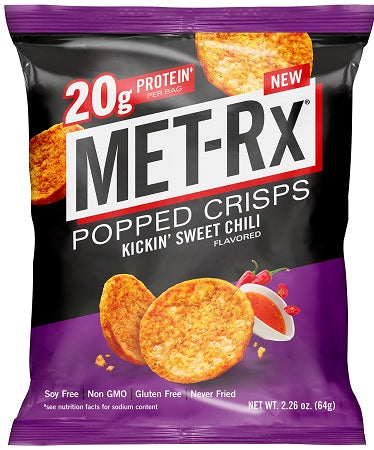 MET-RX POPPED CRISPS SWEET CHILI Convenience and Grocery Store Supplies Wholesale Distributor in Montreal Quebec