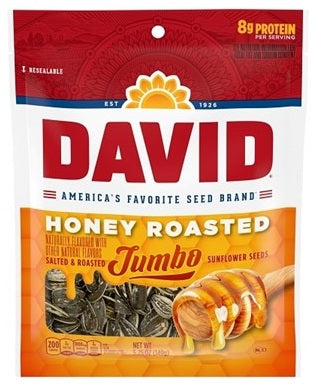 DAVID JUMBO HONEY ROASTED Convenience and Grocery Snacks Wholesale Distributor in Montreal Quebec