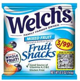 WELCHS 3/.99 MIXED FRUIT Convenience and Grocery Snacks Wholesale Distributor in Montreal Quebec