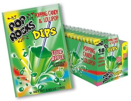POP ROCKS *DIPS SOUR APPLE Candy Convenience and Grocery Wholesale Distributor in Montreal Quebec