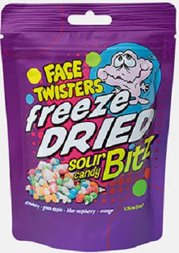 FACE TWISTERS FREEZE DRIED SOUR CANDY BITZ Candy Convenience and Grocery Wholesale Distributor in Montreal Quebec