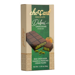 Choccart Dubai 95g milk chocolate bar, 6-pack box