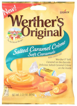 WERTHERS SALTED CARAMEL CREME 2.22OZ Candy Convenience and Grocery Wholesale Distributor in Montreal Quebec