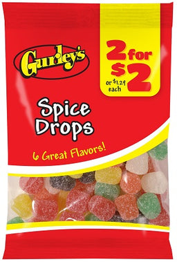GURLEY'S 2/$2 SPICE DROPS Candy Convenience and Grocery Wholesale Distributor in Montreal Quebec