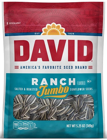 DAVID JUMBO RANCH IN SHELL Convenience and Grocery Snacks Wholesale Distributor in Montreal Quebec