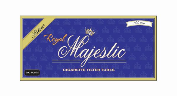 ROYAL MAJESTIC 100'S BLUE TUBE Smoker Accessories Wholesale Distributor in Montreal Quebec