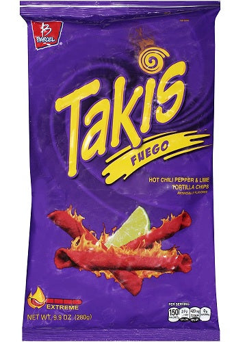 TAKIS FUEGO   (9.9OZ) Hispanic Grocery Products Wholesale Distributor in Montreal Quebec