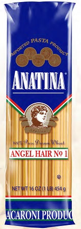 Anatina angel hair pasta box, 16 oz