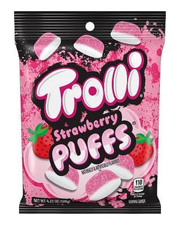 TROLLI STRAWBERRY PUFFS 4.25OZ BAG Candy Convenience and Grocery Wholesale Distributor in Montreal Quebec