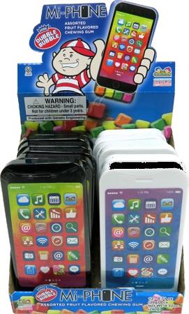 MI-PHONE W/DUBBLE BUBBLE Novelty Candy Convenience and Grocery Wholesale Distributor in Montreal Quebec