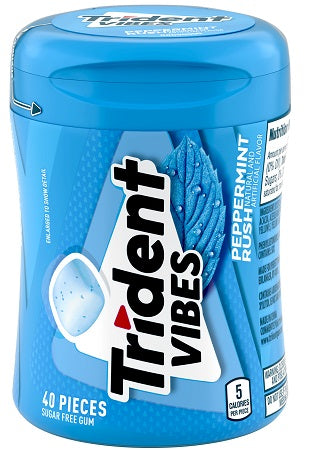 TRIDENT VIBES *BTL PEPPERMINT RUSH Chewing Gum Convenience and Grocery Wholesale Distributor in Montreal Quebec