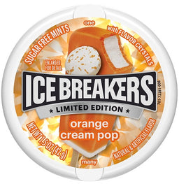 ICE BREAKER*TIN*ORANGE CREAM POP Mints Convenience and Grocery Wholesale Distributor in Montreal Quebec