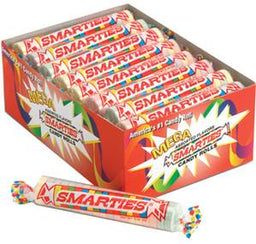 SMARTIES CANDY MEGA ROLL -REG Candy Convenience and Grocery Wholesale Distributor in Montreal Quebec
