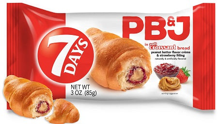 7 DAYS CROISSANTS PB & STRAW JELLY Convenience and Grocery Snacks Wholesale Distributor in Montreal Quebec