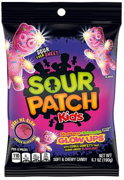 SOUR PATCH KIDS GLOW UPS -6.7OZ Candy Convenience and Grocery Wholesale Distributor in Montreal Quebec