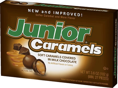 JUNIOR CARAMELS 3.5OZ BOX Chocolate Convenience and Grocery Wholesale Distributor in Montreal Quebec