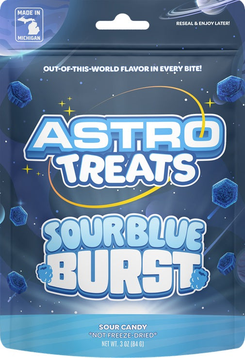 ASTRO TREATS *SOUR BLUE BURST* Candy Convenience and Grocery Wholesale Distributor in Montreal Quebec
