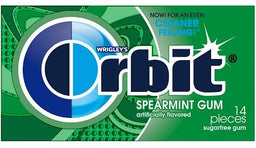 ORBIT GUM SPEARMINT Chewing Gum Convenience and Grocery Wholesale Distributor in Montreal Quebec
