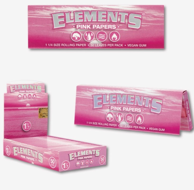 ELEMENTS PINK PAPERS 1 1/4 Smoker Accessories Wholesale Distributor in Montreal Quebec