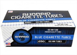 SHARGIO TUBE  100'S BLUE  250CT Smoker Accessories Wholesale Distributor in Montreal Quebec