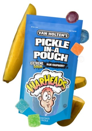 VAN HOLTEN'S JUMBO WARHEADS BLUE RASP. Pickles Wholesale Distributor prices in Montreal Quebec