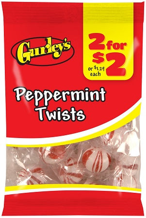 GURLEY'S 2/$2 PEPPERMINT TWIST (HARD) Candy Convenience and Grocery Wholesale Distributor in Montreal Quebec