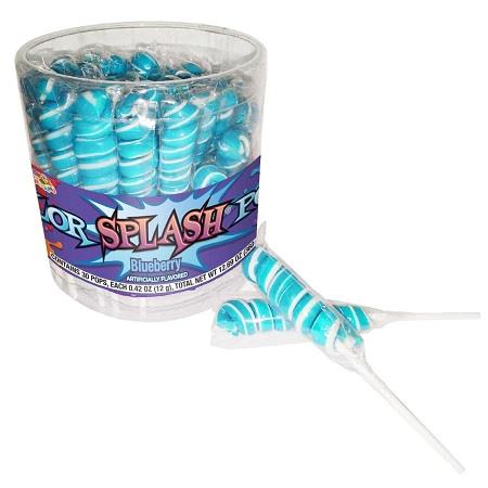 COLOR SPLASH POPS TUB (BLUEBERRY) Candy Convenience and Grocery Wholesale Distributor in Montreal Quebec