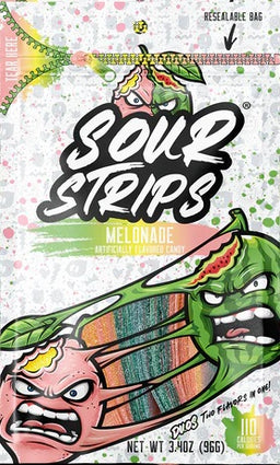 SOUR STRIPS PEG BAG MELONADE Candy Convenience and Grocery Wholesale Distributor in Montreal Quebec