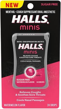 HALLS *MINIS* WATERMELON SUGAR FREE Pharmacy Wholesale Distributor in Montreal Quebec