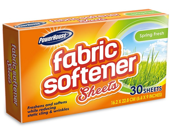 POWERHOUSE FABRIC SHEETS SPRING FRESH Cleaning Supplies Wholesale Distributor in Montreal Quebec