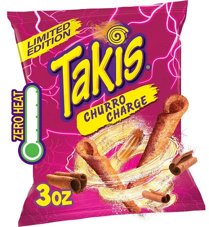 Takis Churro Charge 3 oz bag, case of 20 units