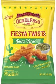 OLD EL PASO FIESTA TWISTS SALSA VERDE Convenience and Grocery Snacks Wholesale Distributor in Montreal Quebec