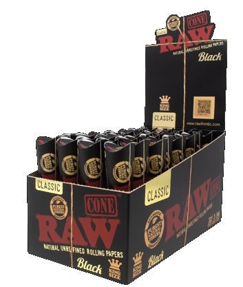 RAW CONES (BLACK) KING SIZE Smoker Accessories Wholesale Distributor in Montreal Quebec