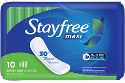 STAYFREE SUPER- MAXI.Personal Care Products Wholesale Distributor in Montreal Quebec