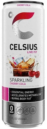 CELSIUS SPARKLING - CHERRY COLA 12OZ Beverage Soda and Juice  Wholesale Distributor in Montreal Quebec