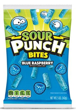 SOUR PUNCH -PEG BITES BLUE RASP. Candy Convenience and Grocery Wholesale Distributor in Montreal Quebec