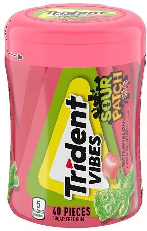 TRIDENT VIBES *BTL WATERMELON SOUR PATCH Chewing Gum Convenience and Grocery Wholesale Distributor in Montreal Quebec