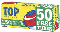 TOP TUBE- KS MENTHOL 250CT Smoker Accessories Wholesale Distributor in Montreal Quebec