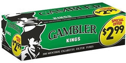 GAMBLER TUBES KING MENTHOL($2.99) Smoker Accessories Wholesale Distributor in Montreal Quebec