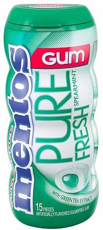 MENTOS  GUM PURE FRESH SPEARMINT 15PC Chewing Gum Convenience and Grocery Wholesale Distributor in Montreal Quebec
