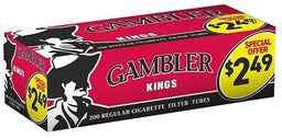 GAMBLER TUBES KING REG.($2.49) Smoker Accessories Wholesale Distributor in Montreal Quebec