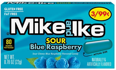 MIKE&IKE 3/.99 SOUR BLUE RASP. Candy Convenience and Grocery Wholesale Distributor in Montreal Quebec