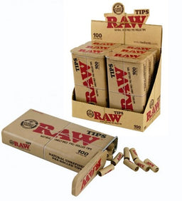 RAW TIPS PREROLLED TIN 100PC. Convenience and Grocery Store Supplies Wholesale Distributor in Montreal Quebec