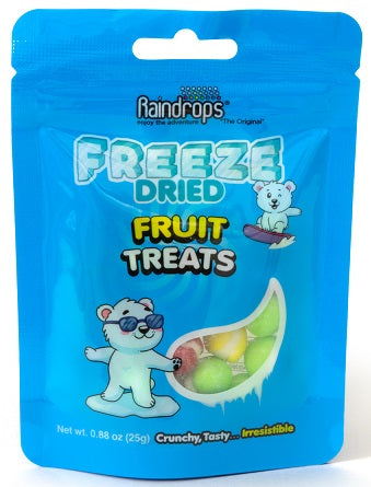 RAINDROPS FREEZE DRIED FRUIT TREATS Novelty Candy Convenience and Grocery Wholesale Distributor in Montreal Quebec