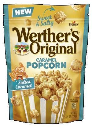 WERTHERS ORIG. SALTED CARAMEL POPCORN Candy Convenience and Grocery Wholesale Distributor in Montreal Quebec