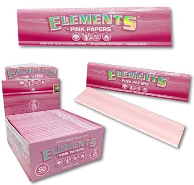 ELEMENTS PINK PAPERS KING SIZE Smoker Accessories Wholesale Distributor in Montreal Quebec