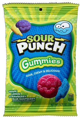 SOUR PUNCH - PEG GUMMIES 6.75OZ Candy Convenience and Grocery Wholesale Distributor in Montreal Quebec