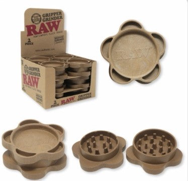 RAW GRIPPER GRINDER 2 PIECE Smoker Accessories Wholesale Distributor in Montreal Quebec