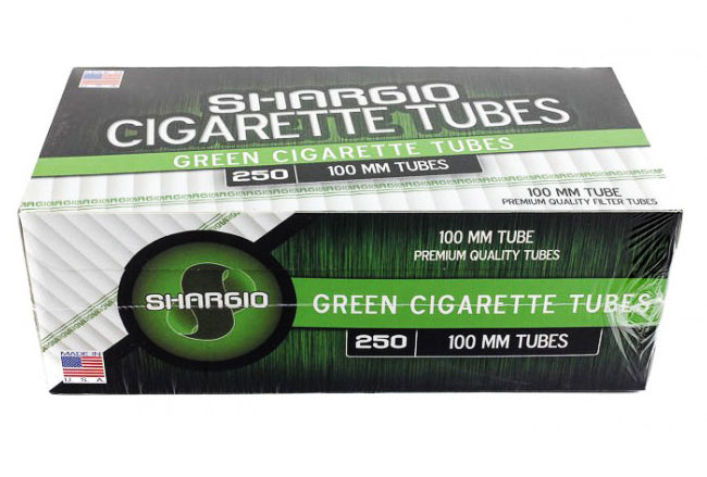 SHARGIO TUBE  100'S GREEN 250CT Smoker Accessories Wholesale Distributor in Montreal Quebec